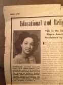 A 1950 newspaper article announcing Lorraine Laneuville Jones’s medical practice at a hospital in Farmville, Va.